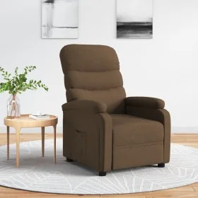 Sillón reclinable de tela marrón de , Sillones - Ref: Foro24-344894, Precio: 211,47 €, Descuento: %