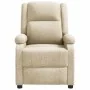 Sillón reclinable de tela crema by , Armchairs - Ref: Foro24-340180, Price: 221,02 €, Discount: %