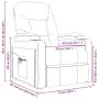 Sillón reclinable de tela gris oscuro by , Armchairs - Ref: Foro24-348530, Price: 248,74 €, Discount: %
