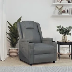 Sillón reclinable de cuero sintético gris antracita von , Sessel - Ref: Foro24-348416, Preis: 196,71 €, Rabatt: %