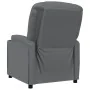Sillón reclinable de cuero sintético gris antracita de , Sillones - Ref: Foro24-348416, Precio: 196,71 €, Descuento: %
