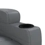 Sillón reclinable de cuero sintético gris antracita de , Sillones - Ref: Foro24-348416, Precio: 196,71 €, Descuento: %