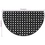 Felpudo semicircular de goma 45x75 cm by , Doormats - Ref: Foro24-155656, Price: 16,81 €, Discount: %