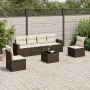 Juego de sofás de jardín 7 piezas con cojines ratán PE marrón von , Modulare Sofas für den Außenbereich - Ref: Foro24-3251160...