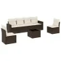 Juego de sofás de jardín 7 piezas con cojines ratán PE marrón von , Modulare Sofas für den Außenbereich - Ref: Foro24-3251160...