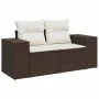 Sofá de jardín con cojines 2 plazas ratán sintético marrón by , Outdoor sofas - Ref: Foro24-366212, Price: 174,87 €, Discount: %