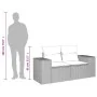 Sofá de jardín con cojines 2 plazas ratán sintético marrón by , Outdoor sofas - Ref: Foro24-366212, Price: 174,87 €, Discount: %