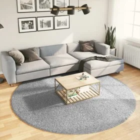 Alfombra peluda de pelo largo moderna PAMPLONA gris Ø 240 cm de , Alfombras - Ref: Foro24-375270, Precio: 141,33 €, Descuento: %