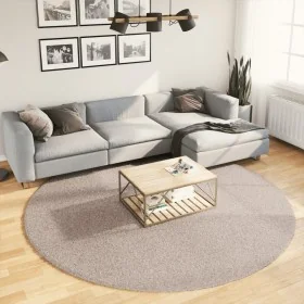 Alfombra peluda de pelo largo moderna PAMPLONA beige Ø 240 cm de , Alfombras - Ref: Foro24-375226, Precio: 101,79 €, Descuent...