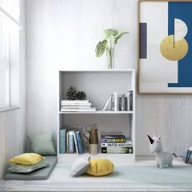 Estantería madera de ingeniería blanco brillante 60x24x76 cm by , Bookcases and shelves - Ref: Foro24-800861, Price: 49,66 €,...