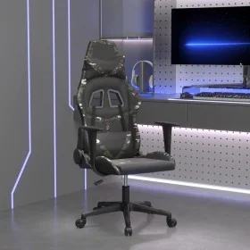Silla gaming de masaje cuero sintético negro y camuflaje de , Sillones para videojuegos - Ref: Foro24-345433, Precio: 115,45 ...