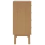 Mesita de noche OLDEN madera maciza de pino blanco y marrón by , Nightstands - Ref: Foro24-358587, Price: 117,70 €, Discount: %