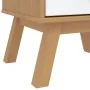 Mesita de noche OLDEN madera maciza de pino blanco y marrón by , Nightstands - Ref: Foro24-358587, Price: 117,70 €, Discount: %