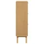 Zapatero OLDEN madera maciza pino blanco y marrón 55x35x120 cm de , Zapateros y organizadores de calzado - Ref: Foro24-358620...