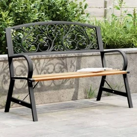 Banco de jardín de madera 120 cm de , Bancos de jardín - Ref: Foro24-366540, Precio: 113,58 €, Descuento: %