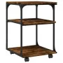Soporte de impresora 3 niveles roble ahumado 43x48x64 cm de , Soportes para impresoras - Ref: Foro24-842278, Precio: 49,40 €,...