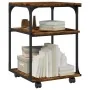 Soporte de impresora 3 niveles roble ahumado 43x48x64 cm de , Soportes para impresoras - Ref: Foro24-842278, Precio: 49,40 €,...