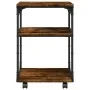 Soporte de impresora 3 niveles roble ahumado 43x48x64 cm de , Soportes para impresoras - Ref: Foro24-842278, Precio: 49,40 €,...