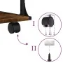 Soporte de impresora 3 niveles roble ahumado 43x48x64 cm de , Soportes para impresoras - Ref: Foro24-842278, Precio: 49,40 €,...