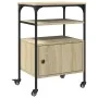 Soporte de impresora 3 niveles roble Sonoma 50x40x76 cm de , Soportes para impresoras - Ref: Foro24-842292, Precio: 77,43 €, ...