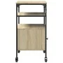 Soporte de impresora 3 niveles roble Sonoma 50x40x76 cm de , Soportes para impresoras - Ref: Foro24-842292, Precio: 77,43 €, ...