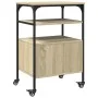 Soporte de impresora 3 niveles roble Sonoma 50x40x76 cm de , Soportes para impresoras - Ref: Foro24-842292, Precio: 77,43 €, ...