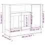 Aparador madera de ingeniería gris Sonoma 100x35x75 cm de , Aparadores - Ref: Foro24-835512, Precio: 94,60 €, Descuento: %