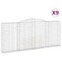 Cestas gaviones 9 uds forma de arco hierro 400x30x160/180 cm de , Maceteros y jardineras - Ref: Foro24-3146912, Precio: 1,00 ...
