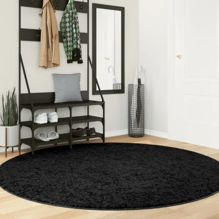 Alfombra de pelo corto OVIEDO negro Ø 200 cm de , Alfombras - Ref: Foro24-375569, Precio: 106,32 €, Descuento: %