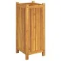 Jardinera con forro madera maciza de acacia 31x31x75 cm de , Maceteros y jardineras - Ref: Foro24-366432, Precio: 74,40 €, De...