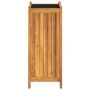 Jardinera con forro madera maciza de acacia 31x31x75 cm de , Maceteros y jardineras - Ref: Foro24-366432, Precio: 74,40 €, De...
