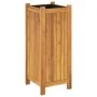 Jardinera con forro madera maciza de acacia 31x31x75 cm de , Maceteros y jardineras - Ref: Foro24-366432, Precio: 74,40 €, De...