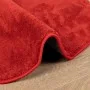 Alfombra de pelo corto OVIEDO roja Ø 100 cm de , Alfombras - Ref: Foro24-375632, Precio: 34,38 €, Descuento: %