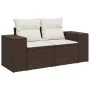 Set sofás de jardín 6 piezas y cojines ratán sintético marrón by , Modular outdoor sofas - Ref: Foro24-3222502, Price: 385,48...