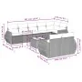Set de sofás de jardín 9 pzas y cojines ratán sintético marrón von , Modulare Sofas für den Außenbereich - Ref: Foro24-322163...