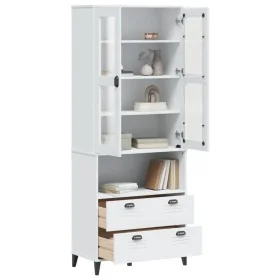 Aparador alto VIKEN madera maciza de pino blanco 80x40x200 cm de , Aparadores - Ref: Foro24-3207141, Precio: 331,09 €, Descue...
