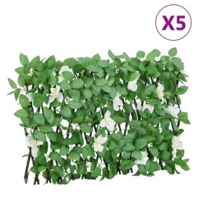 Enrejado expansible de hiedra artificial verde 5 uds 180x30 cm de , Paneles de vallas - Ref: Foro24-366589, Precio: 79,47 €, ...