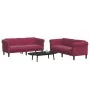 Juego de sofás 2 piezas terciopelo rojo tinto de , Sofás - Ref: Foro24-3209223, Precio: 497,94 €, Descuento: %