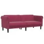 Juego de sofás 2 piezas terciopelo rojo tinto de , Sofás - Ref: Foro24-3209223, Precio: 497,94 €, Descuento: %