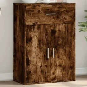 Aparador madera de ingeniería roble ahumado 60x30x84 cm by , Sideboards - Ref: Foro24-840496, Price: 70,24 €, Discount: %