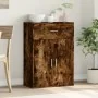 Aparador madera de ingeniería roble ahumado 60x30x84 cm by , Sideboards - Ref: Foro24-840496, Price: 70,24 €, Discount: %