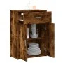 Aparador madera de ingeniería roble ahumado 60x30x84 cm by , Sideboards - Ref: Foro24-840496, Price: 70,24 €, Discount: %