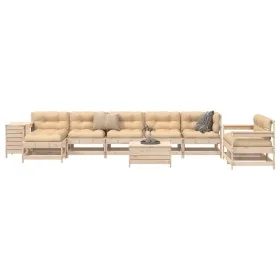Set of garden sofas 10 pcs solid pine wood by , Garden sets - Ref: Foro24-3250676, Price: 556,87 €, Discount: %