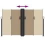 Toldo lateral retráctil gris taupe 160x1000 cm de , Sombrillas - Ref: Foro24-4004739, Precio: 147,14 €, Descuento: %