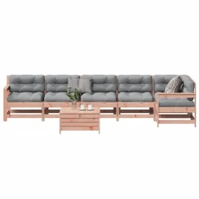 Juego de muebles jardín 7 pzas y cojines madera abeto Douglas de , Conjuntos de jardín - Ref: Foro24-3250894, Precio: 734,83 ...