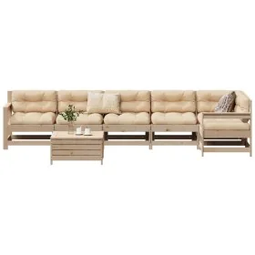 Juego de sofás de jardín 7 piezas madera maciza de pino by , Garden sets - Ref: Foro24-3250896, Price: 382,94 €, Discount: %