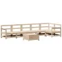 Juego de sofás de jardín 7 piezas madera maciza de pino by , Garden sets - Ref: Foro24-3250896, Price: 382,94 €, Discount: %