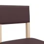 Taburetes altos 2 uds madera maciza de caucho y cuero sintético de , Taburetes de cocina - Ref: Foro24-4006197, Precio: 81,01...