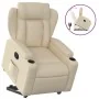 Sillón reclinable elevable de tela color crema de , Sillones - Ref: Foro24-3204491, Precio: 284,96 €, Descuento: %
