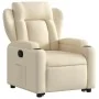 Sillón reclinable elevable de tela color crema de , Sillones - Ref: Foro24-3204491, Precio: 284,96 €, Descuento: %